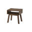 Ensemble de 3 tables basses avec 2 tables de bout et 2 tables de bout avec finition en grain de bois