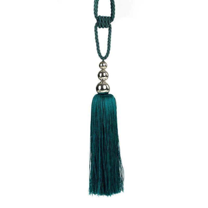 Luanna Fabric 26cm Curtain Tieback, Green