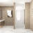Pivot Shower Door With Aluminum Frame, Half Frame Shower Door With Stainless Steel Handle-125293684