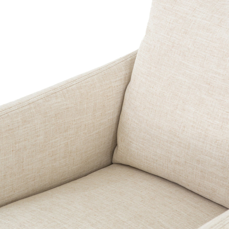 Banks Swivel Slipcovered Armchair, Cambric Ivory