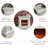 White Solid Wood Electric Fireplace-971489357