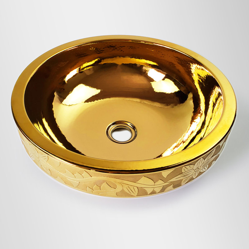 Lavabo vasque doré Dorado