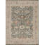 Shangri-La Hand Knotted Wool Area Rug in Sea Blue/Beige/Orange-1583618625