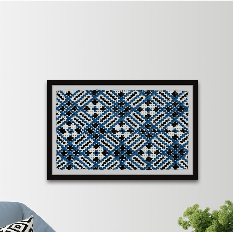 Contrasting Patterns - Single Picture Frame Print, 41cm H x 61cm W x 3.81cm D