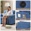 Single Convertible Chair, 3-In-1 Convertible Sleeper Chair With Adjustable Backrest, Usb Port And Side Pockets, Pull Out Convertible Chair For Living Room Guest Room Office-170013871