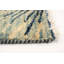 Tapis décoratif bleu clair en laine noué à la main de conception unique 5 pi 7 po x 7 pi 9 po Dezmund