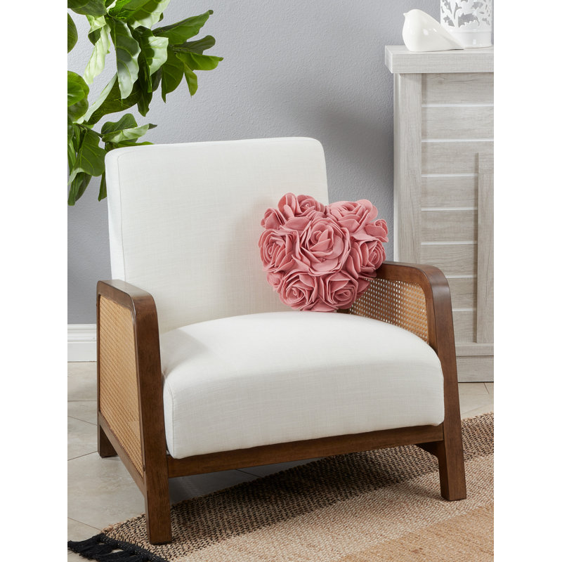St. Valentine Collection Floral Throw Pillow, Pink