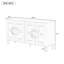 Buffet élégant avec tablettes réglables pour plusieurs pièces-342966415