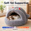 Niche pour chat à capuchon anti-anxieux avec fond antidérapant pour chats d'intérieur et petits chiens Monster-131499566-131499568