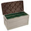 Suncast 78 Gallon Water Resistant Resin Deck Box with Wheels in Light Taupe/Mocha