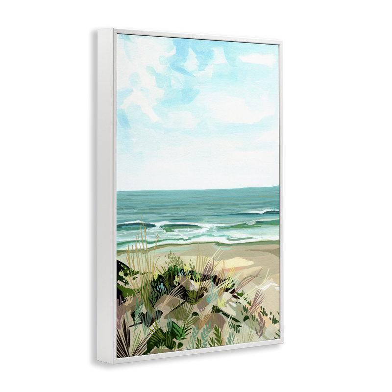 Giclée encadrée par Modern Coastal Graminées, design par Brook Page, H 24 po x l 16 po