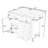 Euleta 52.5 " W Kitchen Cart-349926667