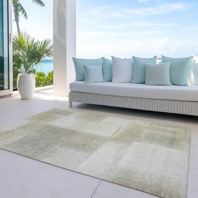 Tapis intérieur / extérieur brun Asha