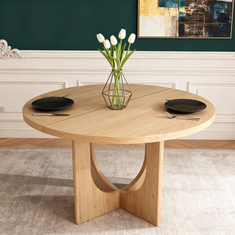 48" Round Dining Table, Natural