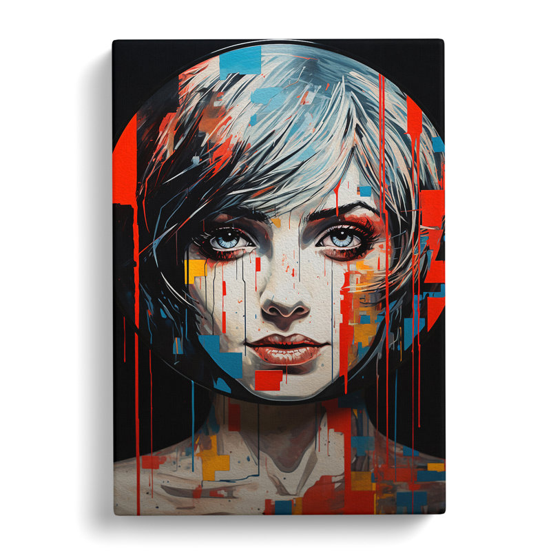 Vinyl Record Tachisme - No Frame Print, 76cm H x 50cm W x 3cm D