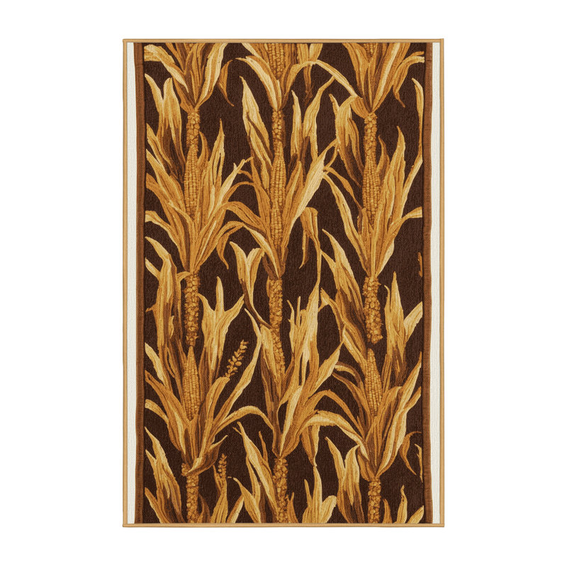  Tapis lavable d'automne, Rectangle 4pi x 6 pi