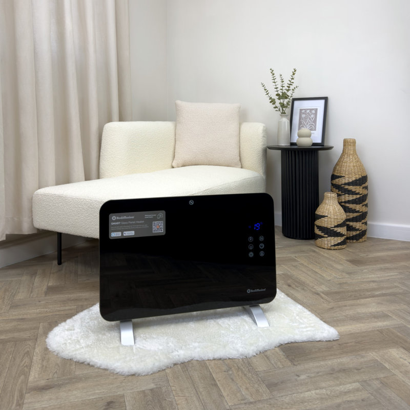 Rediffusion Smart Glass Panel Heater 2000w, 60cm H x 24cm W x 16.90cm D, 3,410.00, 4.16