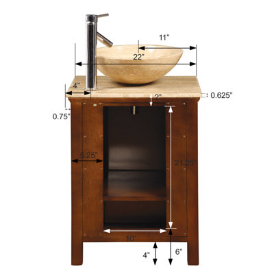 Ensemble de meuble-lavabo simple 22 po Rowles