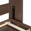 Lit escamotable simple avec armoire supérieure, lit pliable peu encombrant avec lumière et USB, espresso-1725132958