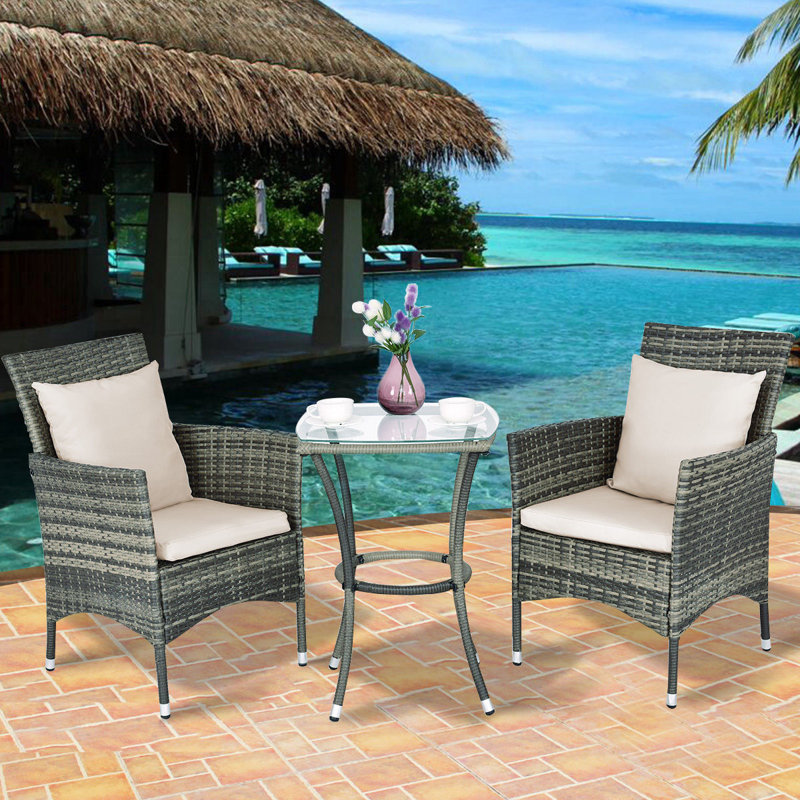 Grena 2 - Person Patio Conversation Set with Cushions