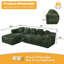 Canapé modulaire surdimensionné avec coussins Adame Boneless Compression-453656967-459245884-459245886