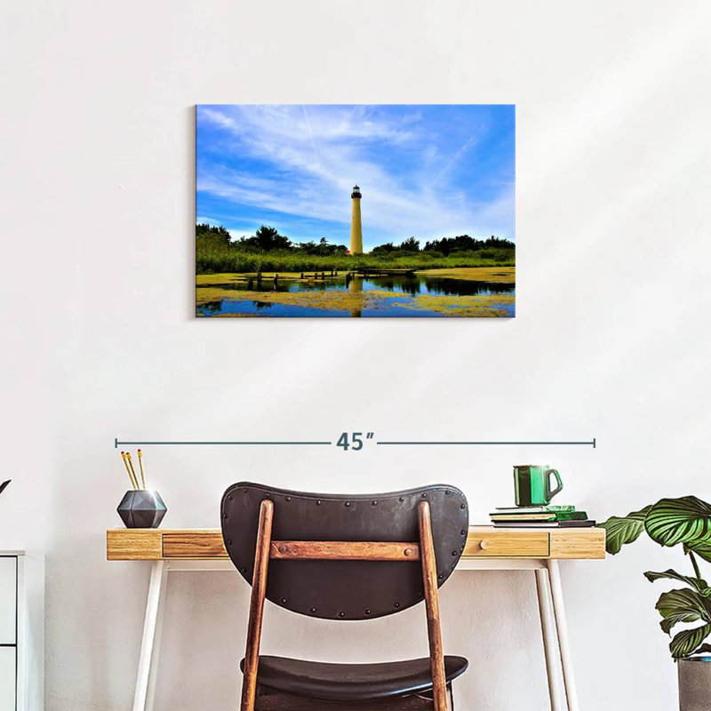 Lilie Tropical Cape May Lighthouse, 20" H x 30" W
