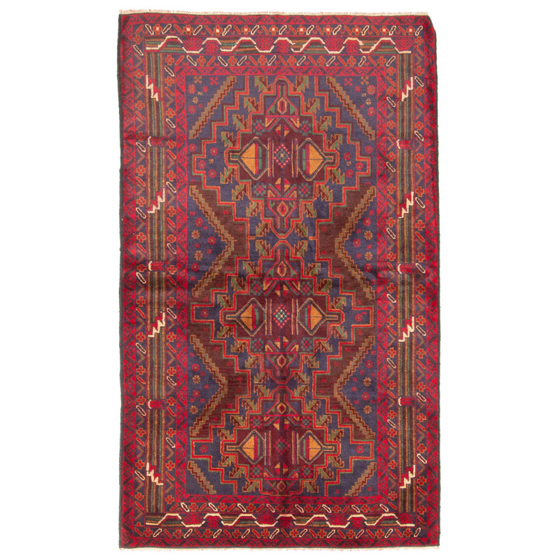 Tapis bleu marine 3 pi 8 po x 6 pi 1 po Hebden