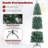 Pre-lit Artificial Christmas Tree Hinged Pencil Xmas Tree with Branch Tips-919637116
