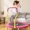 Mini trampoline 36 pouces pour enfants, trampoline intérieur / extérieur avec poignée en mousse, max. Capacité de charge de 220 lb, trampoline rebondisseur pour tout-petits, cadeau d'anniversaire pour enfants de 1 à 6 ans, garçons filles pour le plaisir