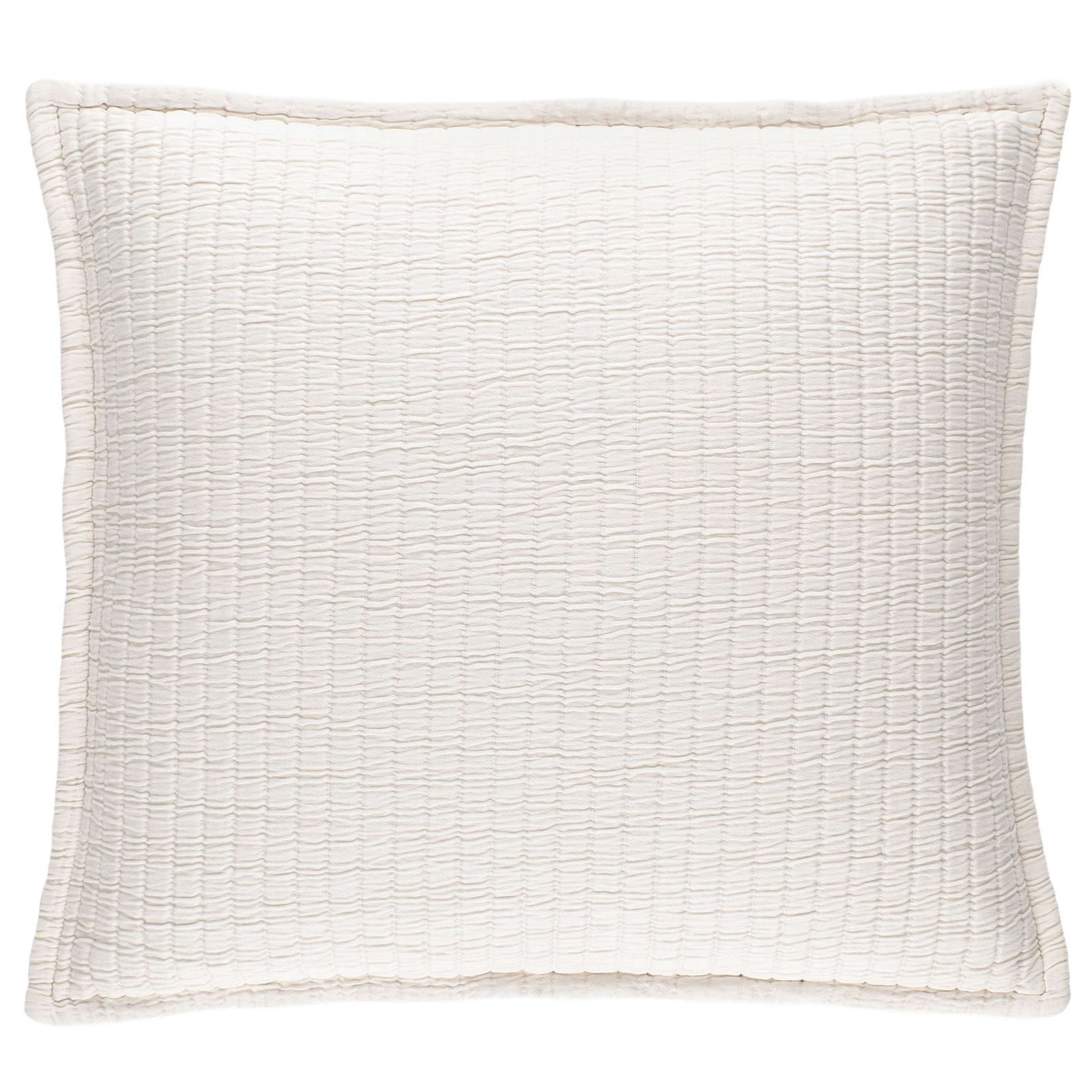 Boyfriend Cotton Shams, Euro, Ivory