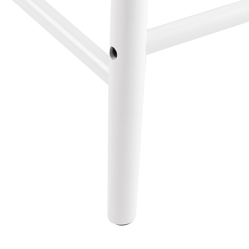 Tabouret Baggett, Tabouret de comptoir (siège d'une hauteur de 24 p, Blanc, 3