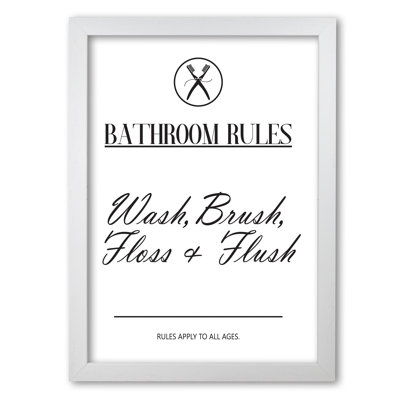 Bathroom Rules - Print