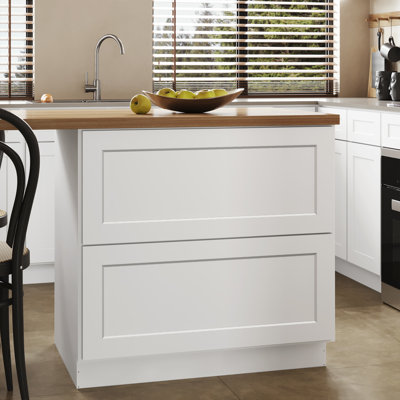 Cozy Design Drawers 34.5'' H Plywood Standard Base Cabinet Ready-to-Assemble