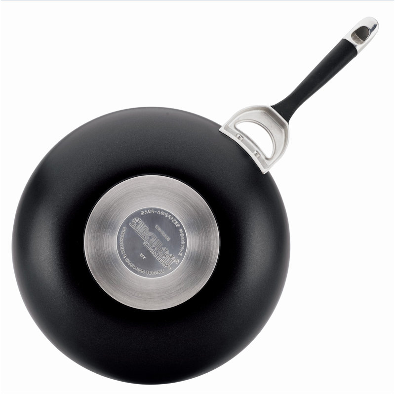 Circulon Symmetry 12" Black Hard-Anodized Nonstick Pan with Lid
