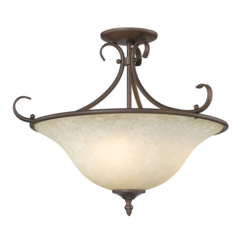 Karcher Glass Semi Flush Mount