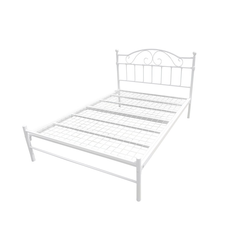 Sussex Metal Bed, White, Double (4'6)