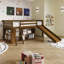 LIT DOUBLE EN BOIS DE TAILLE EN NOYER-2100458454