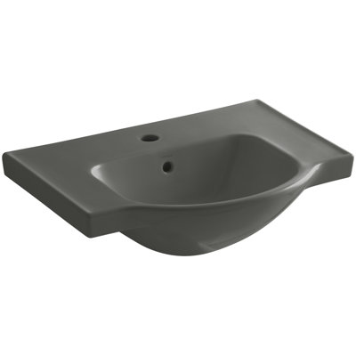 Veer Ceramic Pedestal Bathroom Sink with Overflow