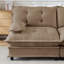 Canapé modulaire Cloud avec assise profonde et revêtement en chenille-869970239-869971511