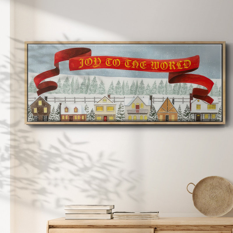 Holiday Village - toile encadrée, H 12 po x l 30 po