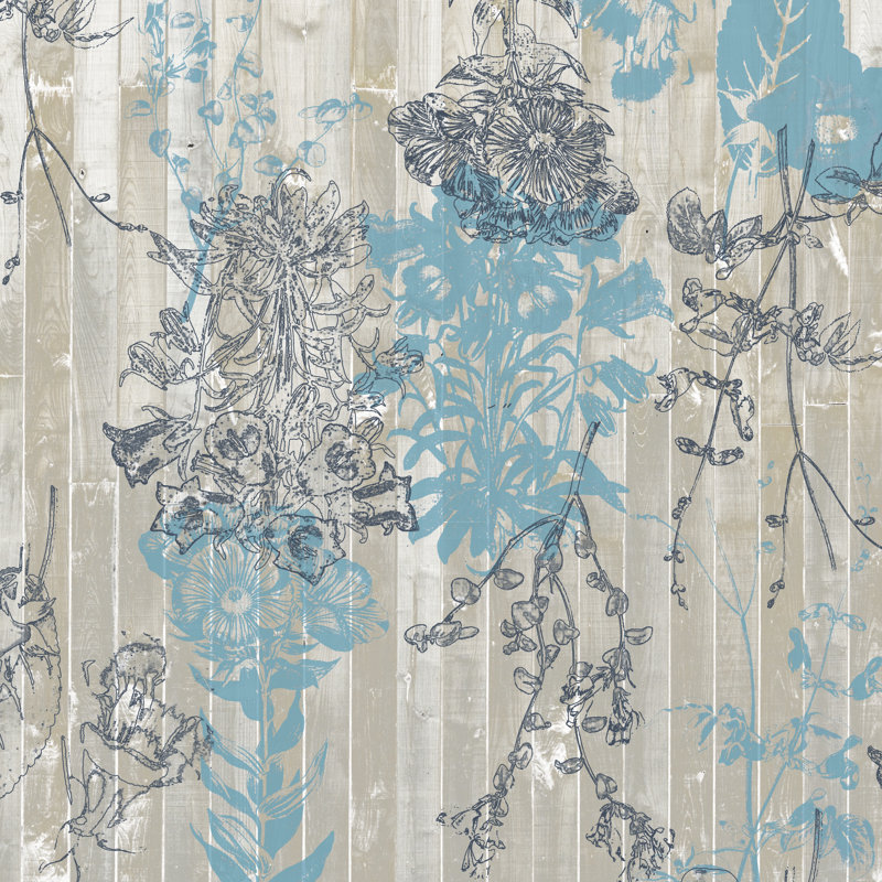 Flower Pattern II by Jennifer Goldberger - Wrapped Canvas Painting, 76cm H x 76cm W