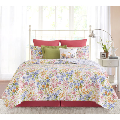 Florian Full/Queen 3-Piece Quilt Bedding Set