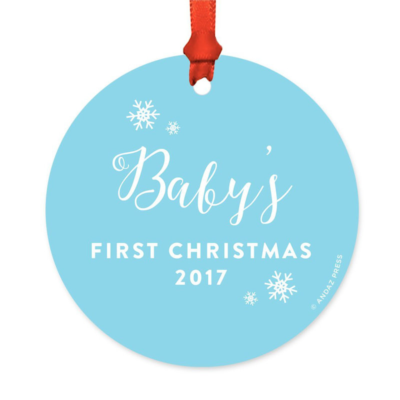 Handmade Metal Holiday Shaped Ornament, Baby Blue