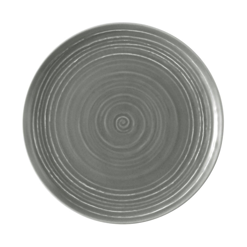 Youa Porcelain Dinner Plate, Gray