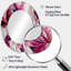 Miroir mural rose et blanc avec vagues abstraites Serenity-1965381527