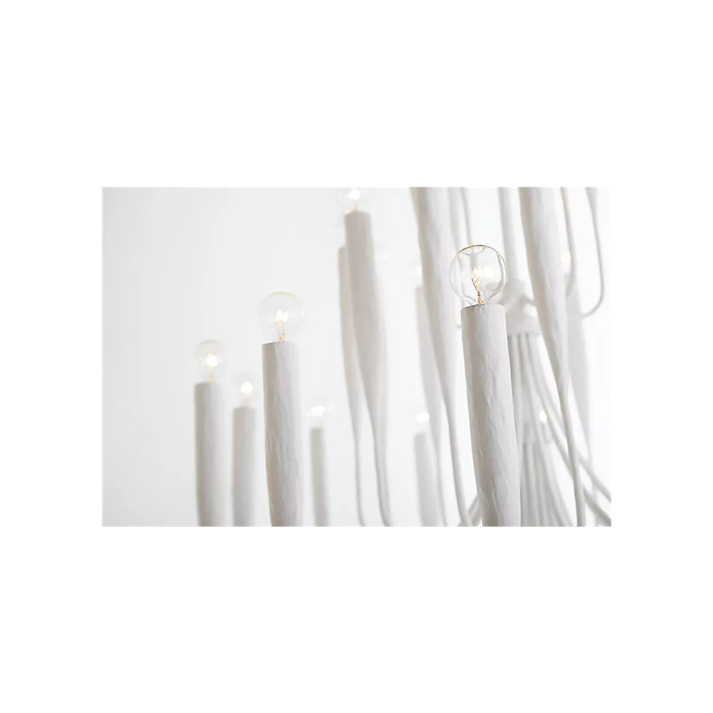 Julie Neill Acadia Large Chandelier, Plaster White