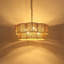 Lustre tambour cylindrique 23,2 po à 6 lumières festonnées-943203484-943203483