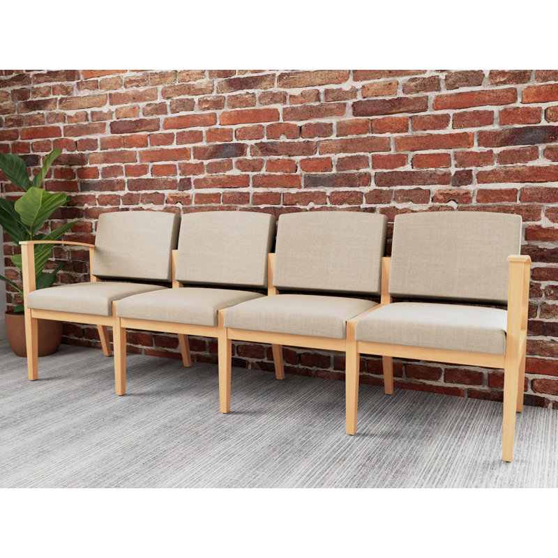 Table de bout en bois Amherst, Naturel, Chambray calcaire