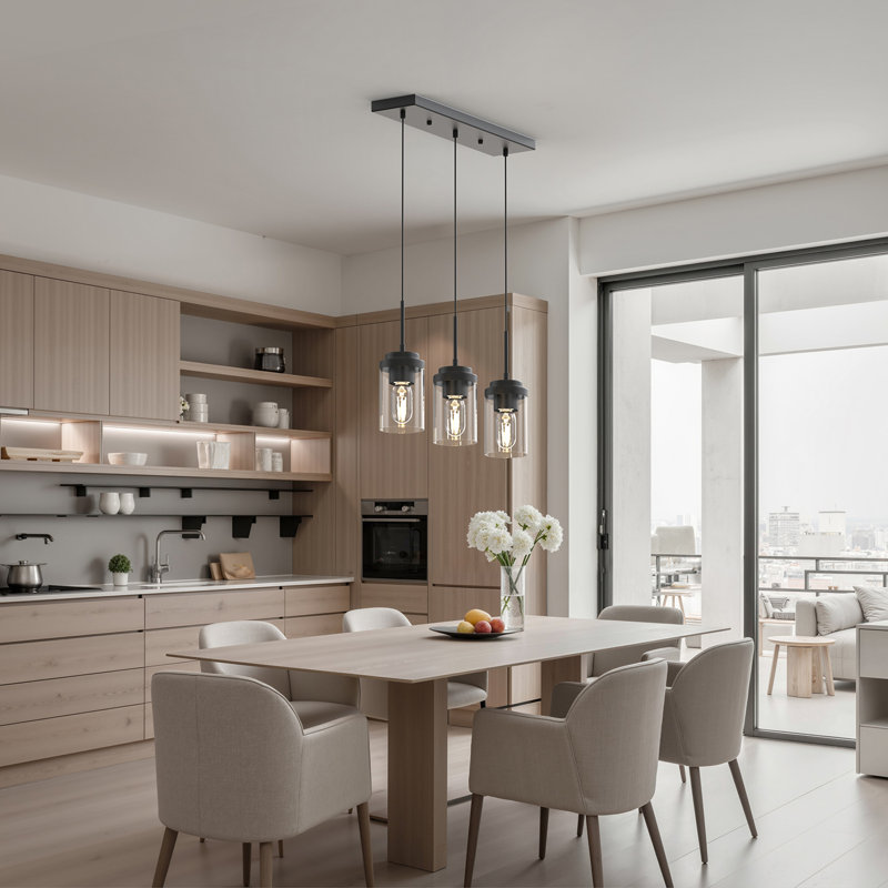 20.5In 3 - Light Pendant Light Linear Pendant Lighting