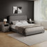 Ensemble de chambre à coucher 3 pièces, ensemble de lit avec ensemble de 2 tables de chevet